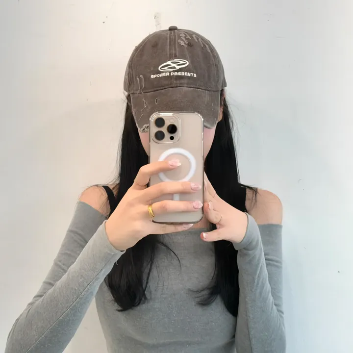 [🧢+팔찌+안경+캡가드증정❤/묶음할인✨] 캐피튜드 빈티지 리퍼 이파워 프리젠츠 볼캡 - 연예인핏 데일리 남녀공용 소두핏 레트로 소두핏 대두커버 연예인 아이돌 사계절 커플 모자 상세 이미지 95