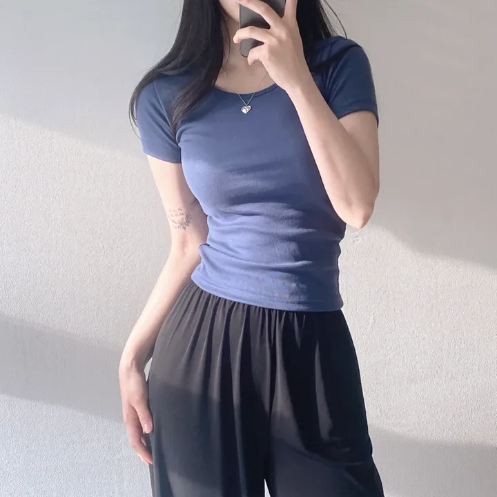 [11color/인생반팔] 코튼 데일리 부드러운 무지 라운드 반팔 기본 티셔츠 - 11color 상세 이미지 50