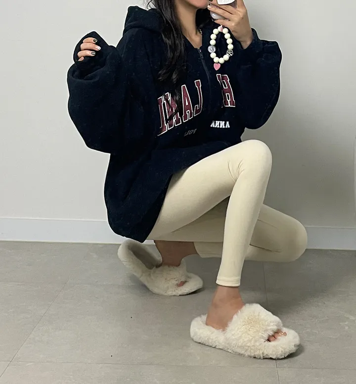 (*포근/가벼움*) 마리 후리스 점퍼 플리스 후드 집업 양털 털 겨울 빅사이즈 루즈핏 오버핏 남녀공용 잠바 아우터 상세 이미지 11