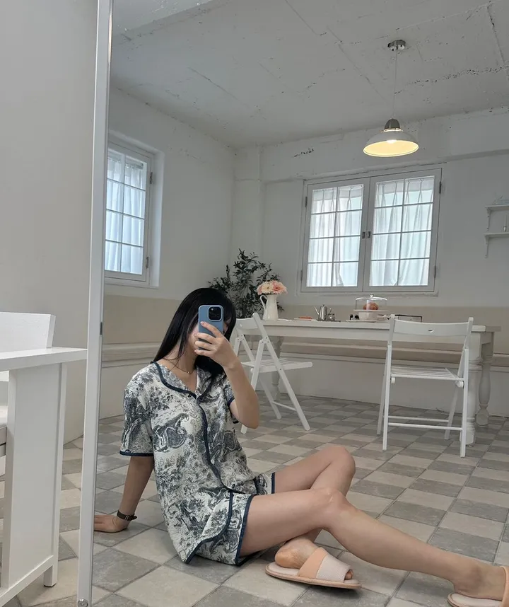 지지미 잠옷 홈웨어 여름파자마 3세트 (6color) 상세 이미지 9