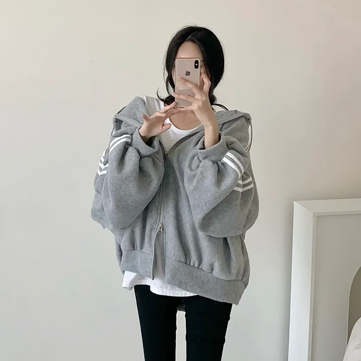 [보들후리스/넉넉핏] 보들 두줄 투웨이 후리스 후드집업 상세 이미지 45