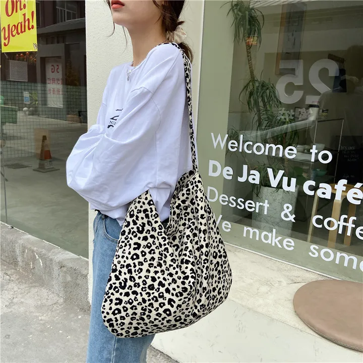 🥰당일출고✅ 에코백🎀 가벼운가방 데일리백 보조가방 산책가방 숄더백 시장가방 장바구니 쇼퍼백 비치백 대학생 캐주얼 빈티지 쇼핑백 대용량 숙녀용 레퍼드 크로스백2 상세 이미지 7