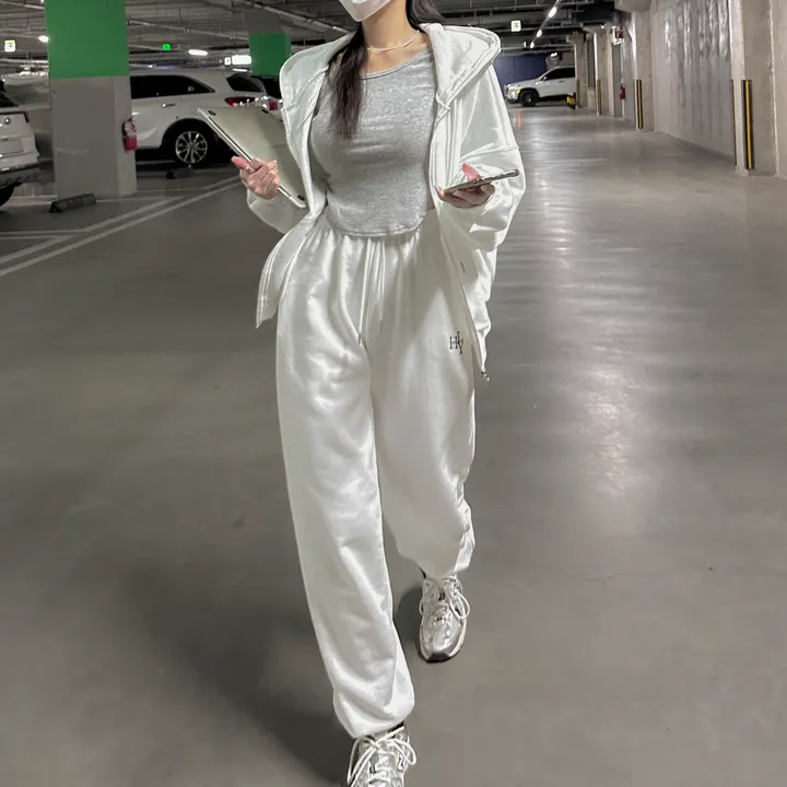 [8color/MADE] 하이퀄리티 웨하스 탄탄 와이드 조거팬츠 봄트레이닝 상세 이미지 17