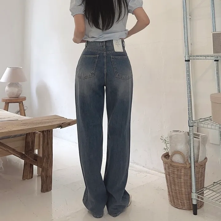[당일출고] #누적10만장 썸머ver [MADE] 블림진 오버핏 딥 브러쉬 롱 와이드 데님 팬츠 (기장선택) 상세 이미지 57