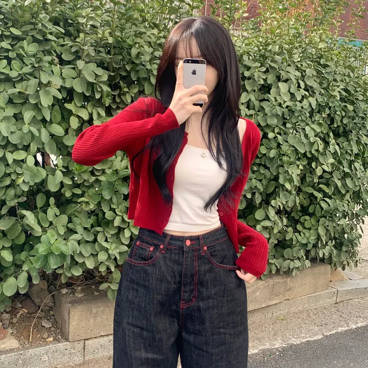 [고퀄❤️/데일리가디건] 프렌치 슬림핏 라운드 꽈배기 니트 긴팔 가디건 봄신상 간절기아우터 데일리템 레이어드 여리핏 5color 상세 이미지 18