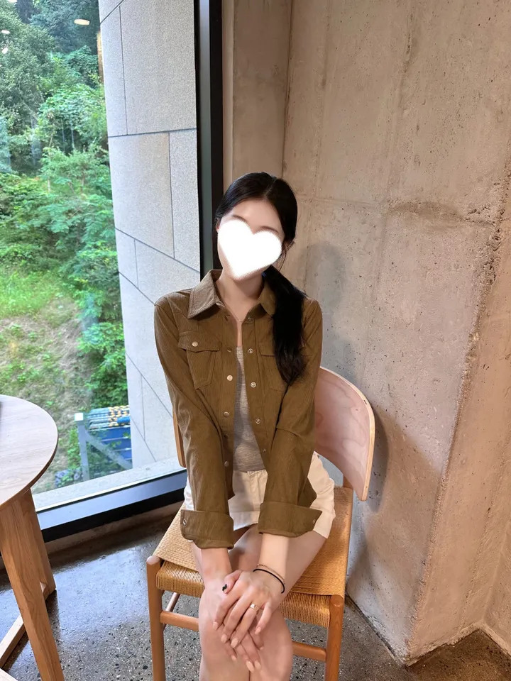 *당일발송!*[세련미🤎/봄셔츠] 코듀로이 골덴 셔츠 남방 카라 자켓 3colors 세미 크롭 슬림핏 (봄자켓/겨울자켓/가을자켓/코듀로이셔츠/빈티지/유니크/겨울셔츠) 상세 이미지 12
