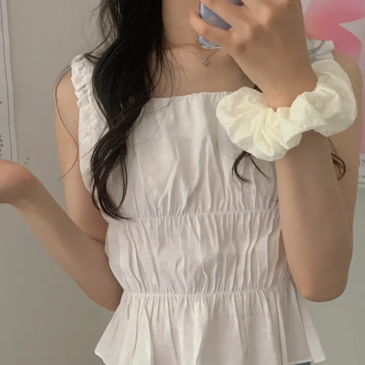 당일배송 색상추가ෆ찐후기인증ෆ 크링클 바스락 헤어곱창 헤어슈슈 스크런치 2color / 올림머리 반머리 반묶음 머리끈 헤어악세사리 데일리 꾸안꾸 여름슈슈 긴머리 단발머리 헤어포인트 상세 이미지 11