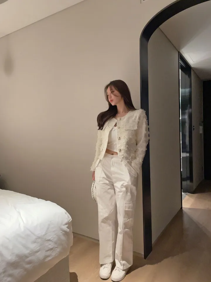 조이풀 깃털 트위드 자켓 ( 3color ) 상세 이미지 13