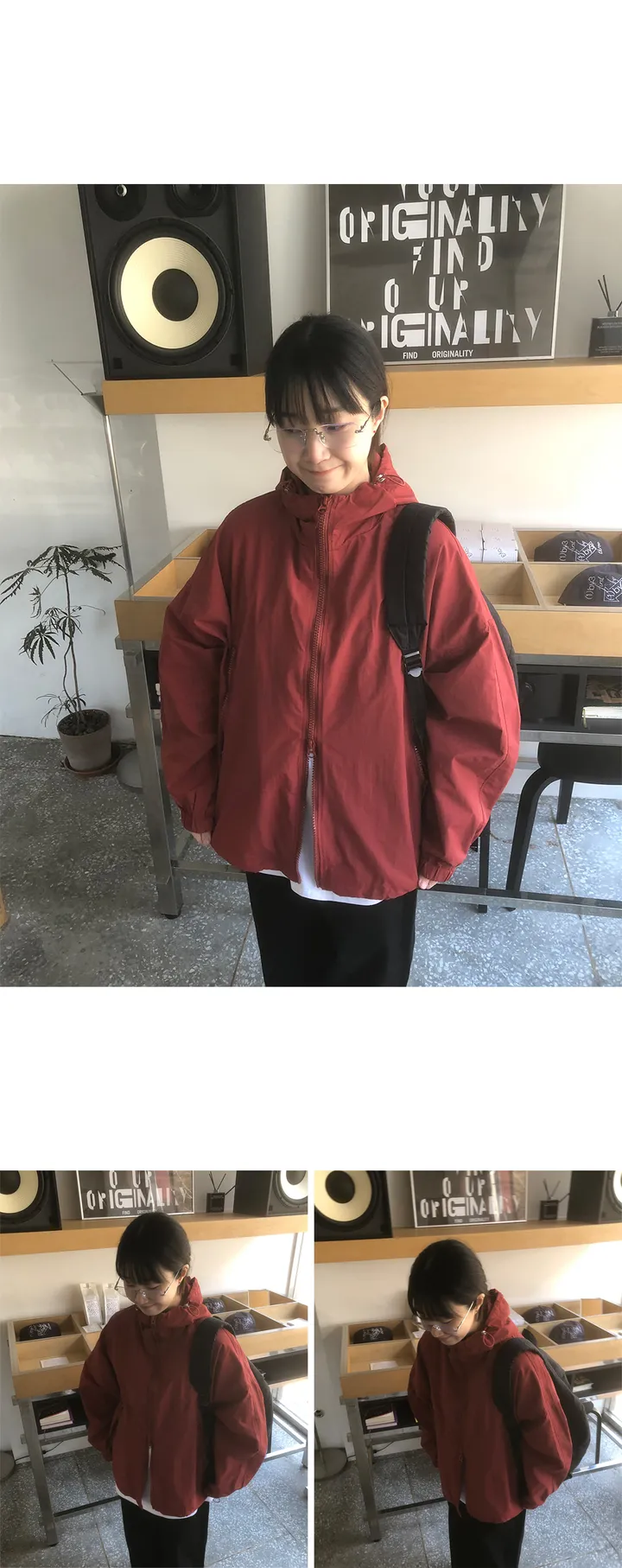 [unisex] 토타 투웨이 스트링 후드 윈드 자켓 (5color) 상세 이미지 4