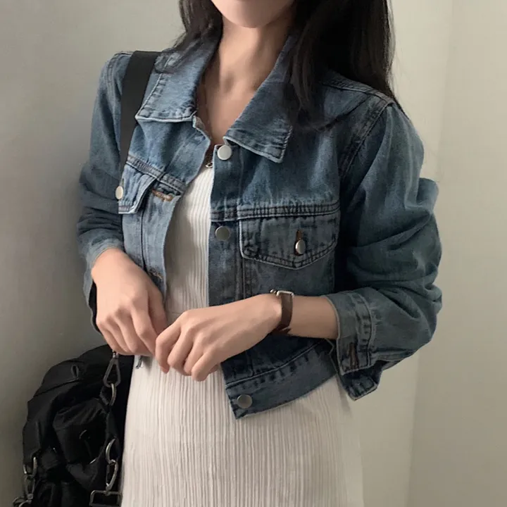 [기획/가을필수!] 퍼즐 데님 크롭 청자켓 - 2color 상세 이미지 30