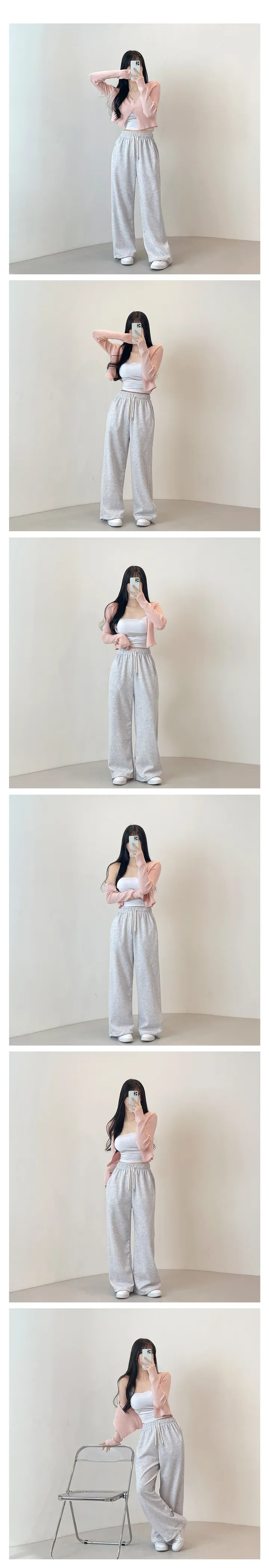 봄가디건🌸아일릿 브이넥 투버튼 단추 트임 긴팔 반팔 크롭 골지 니트 가디건 (6color) 상세 이미지 14