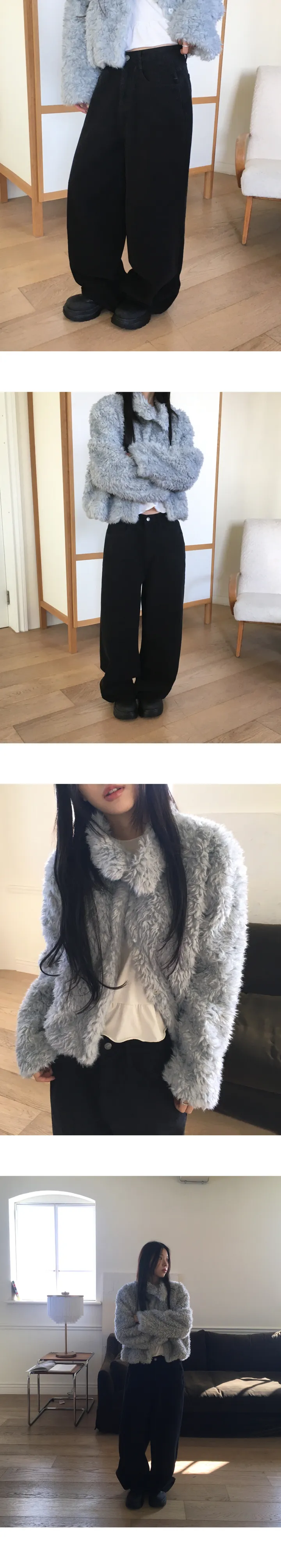 [5col🤎] 폴먼 양기모 와이드 코튼 팬츠 상세 이미지 15