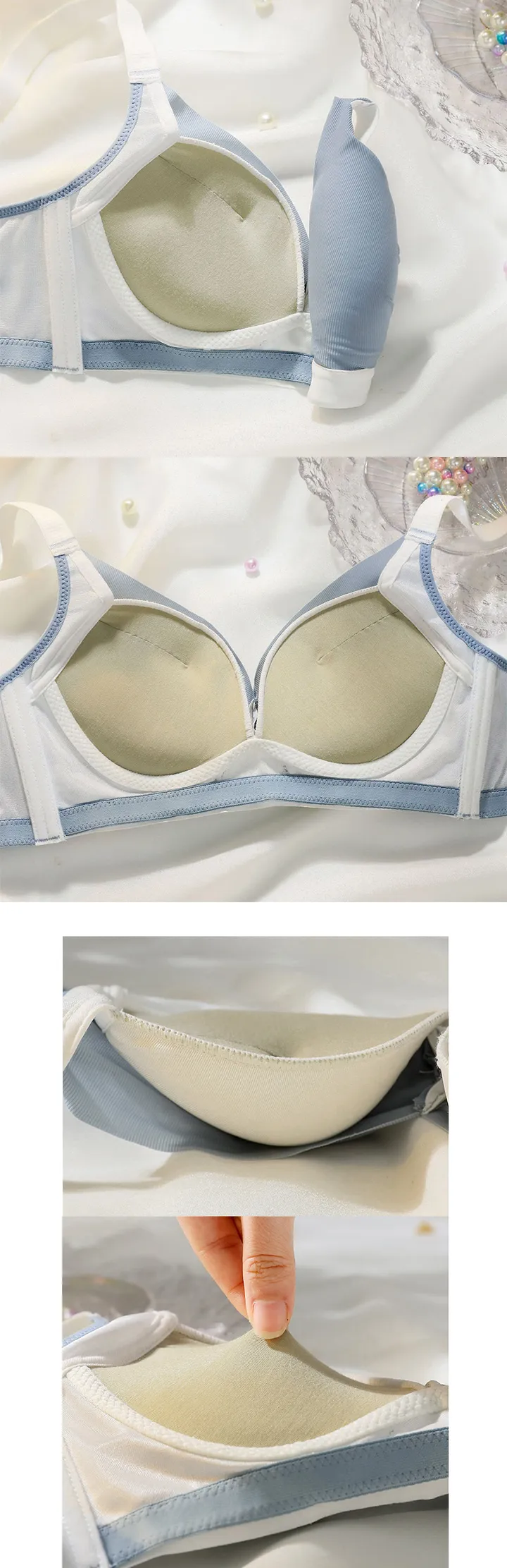 말랑말랑 내피부같은 볼륨패드 왕 뽕브라 팬티 세트 상세 이미지 13