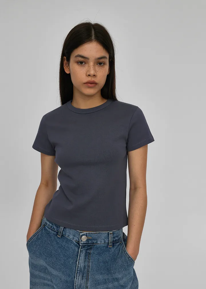 [1만장판매] [B-BASIC] 스탠다드 라운드 반팔티 (2SIZE) [데일리 기본티 무지 기본 상의 반소매 자체제작] 상세 이미지 18