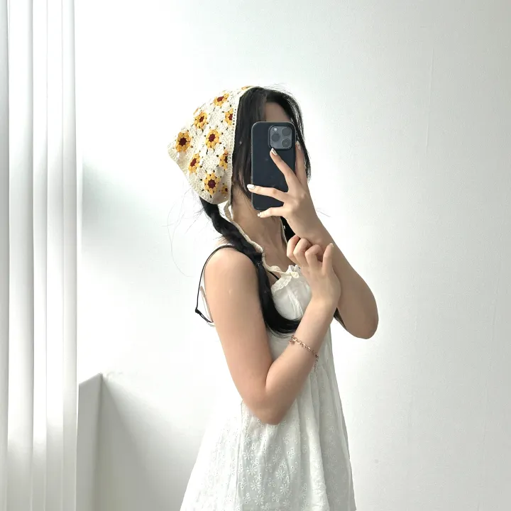 [묶음할인✨2개:8800원/키치💖] 러블리 헤어 두건 반다나 -8color 봄 여름 체육대회 운동회 휴양지 여행 플라워 딸기 시스루 체리 학생 데일리 데이트 캐주얼 유니크 힙 상세 이미지 27