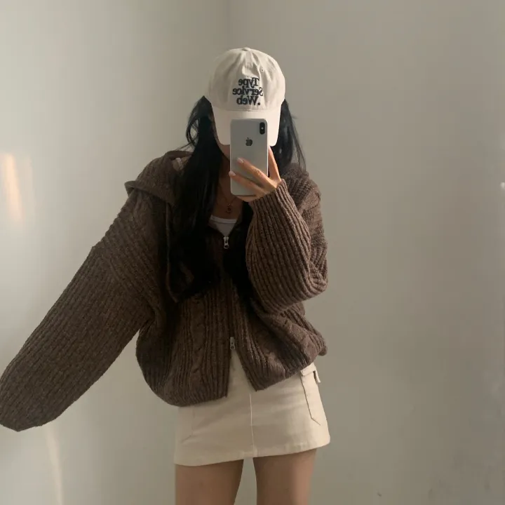 [단독!2가지버전!🤎/저렴이X] 폭닥 아방핏, 벌룬 투웨이 꽈배기 후드니트 집업 - 5color 상세 이미지 29