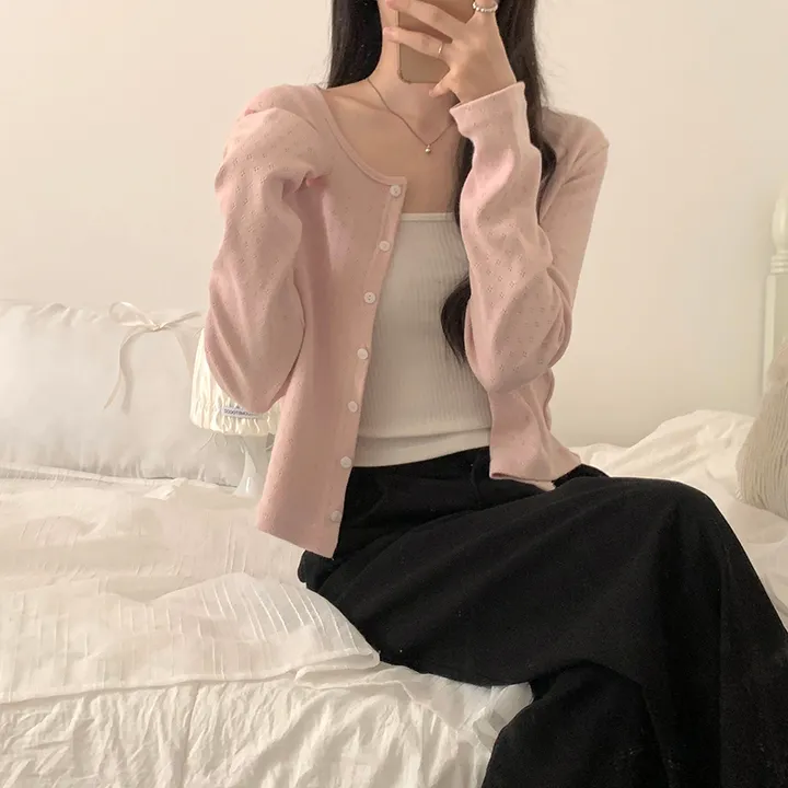 로로 펀칭 가디건 (8color) 상세 이미지 47