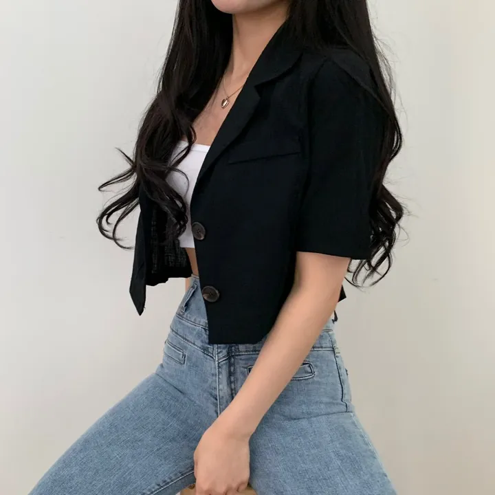 [베스트재진행] 린넨 크롭 반팔JK 상세 이미지 45
