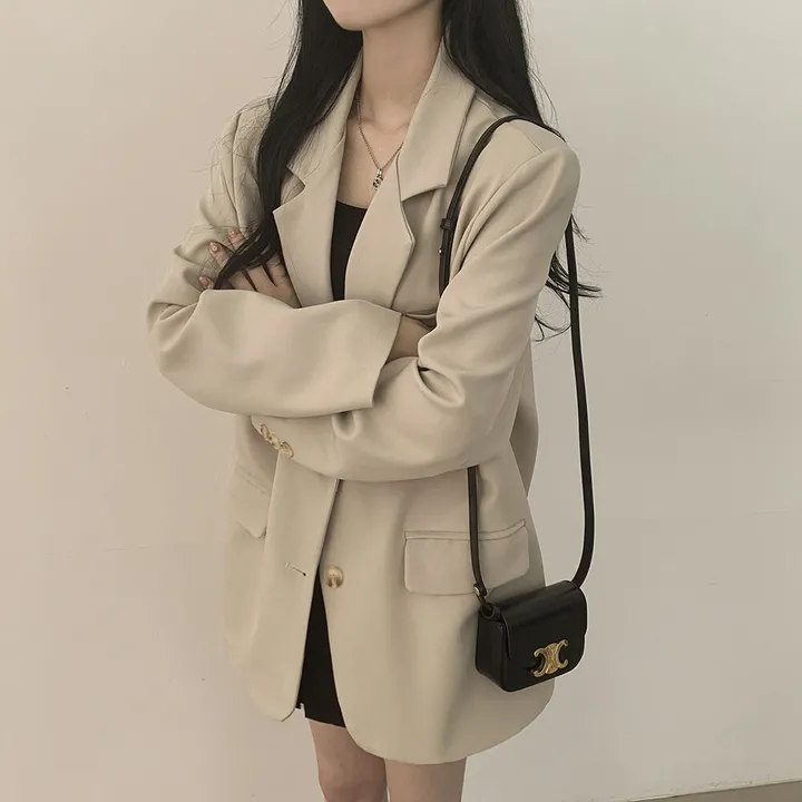 [봄ver/리얼오버핏] 고퀄! 모던 박시 데일리 투버튼 사이드포켓 싱글자켓 오피스룩 하객룩 데이트룩 빅사이즈 상세 이미지 11