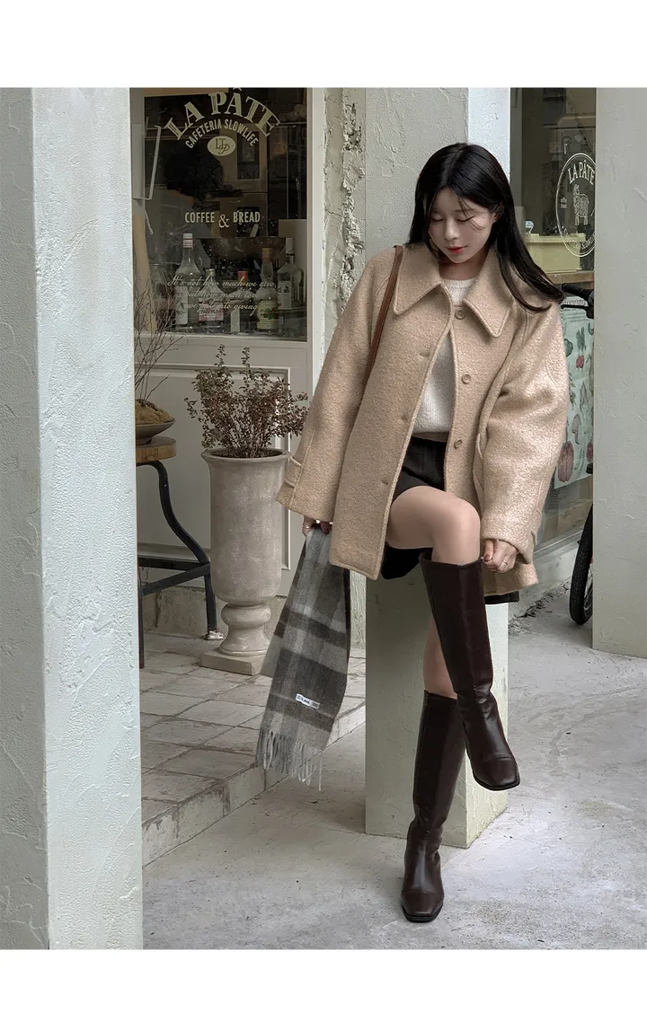 [자체제작/1만장돌파!/S-XL]버던 울 하프 코트 (출근룩/하객룩/데일리룩/겨울아우터/겨울코트) 상세 이미지 66