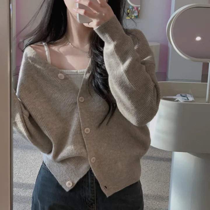 [인생가디건🤍]극여리 루즈핏 울 브이넥 니트 가디건 - 8color 상세 이미지 33