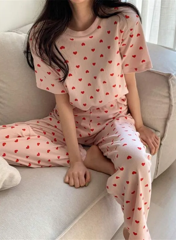 골지 하트 홈웨어(2컬러) 상세 이미지 7