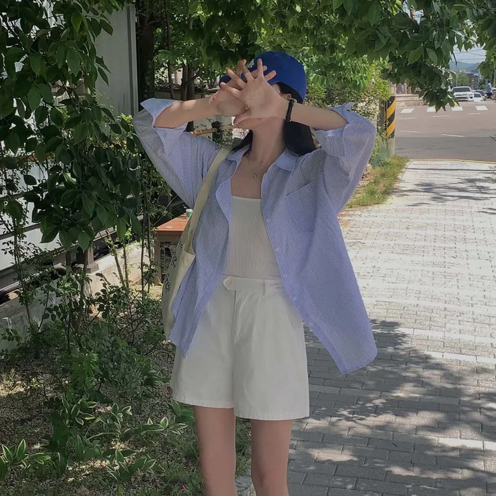 [화이트 비침X/🤍1천장돌파]츄리닝보다 편한, 비죠 원버튼 코튼 숏팬츠 상세 이미지 38