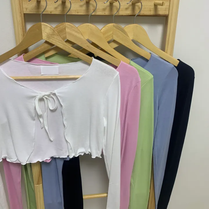 ribbon crop frill bolero (5color) 상세 이미지 16