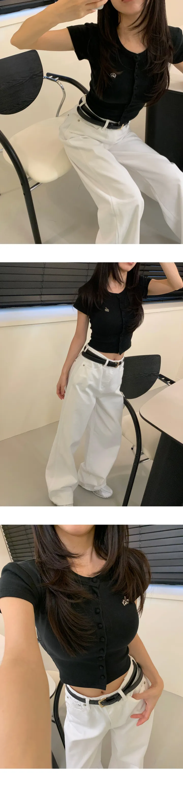 R 버튼 캡소매가디건 상세 이미지 8