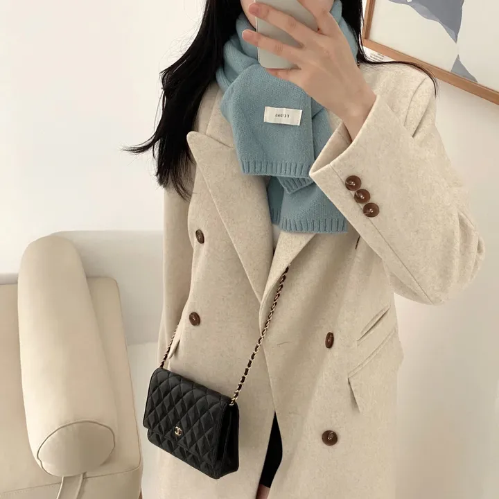 플룻 코트 봄코트 롱코트 하객룩 울코트 상세 이미지 17
