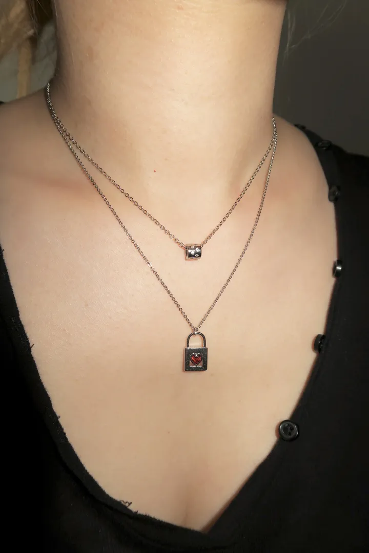 cubic roll necklace 상세 이미지 7