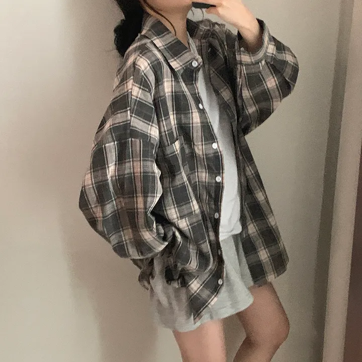 묶음할인🎈[오버핏🤍] 마가린 체크 오버 남방 상세 이미지 37
