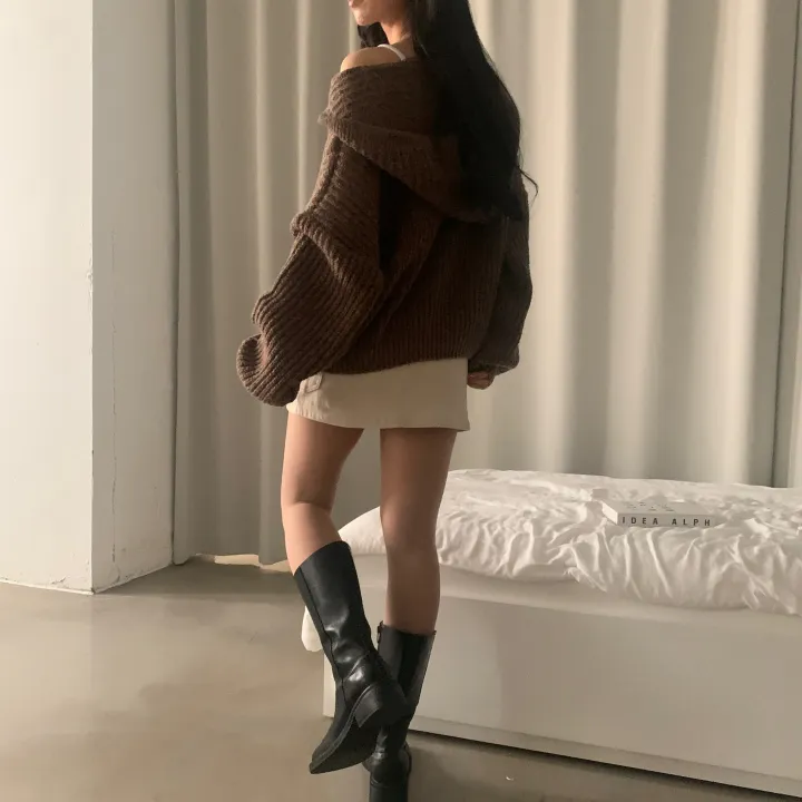 [단독!2가지버전!🤎/저렴이X] 폭닥 아방핏, 벌룬 투웨이 꽈배기 후드니트 집업 - 5color 상세 이미지 33