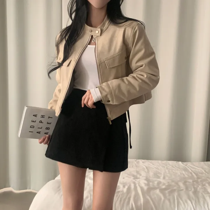 Made [왕따뜻] 몽블 스웨이드 차이나 크롭자켓, 집업 - 4color 상세 이미지 19