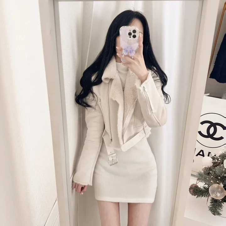 [주문폭주💝자체제작/후기보세요💝] 컬러추가 ! (벨트SET)(원조고퀄)(슬림핏)(모델소장)매력 쁠리 여신 크롭 무스탕 상세 이미지 20