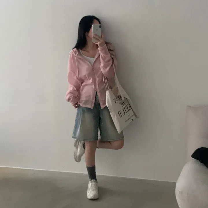 [여름아우터!/은은한비침] 한여름까지 필요한 투웨이 시스루 니트 후드집업,점퍼 - 5color 상세 이미지 18