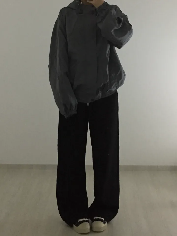 [고퀄/오버핏/안감] 후드하이넥점퍼 바람막이 상세 이미지 15