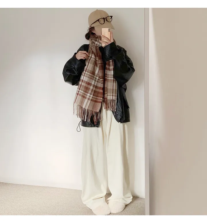 [체크패턴💕] 클래식체크 커플 롱 소프트 파스텔 머플러 목도리 여자목도리 남자목도리 겨울 겨울목도리 체크목도리 상세 이미지 29