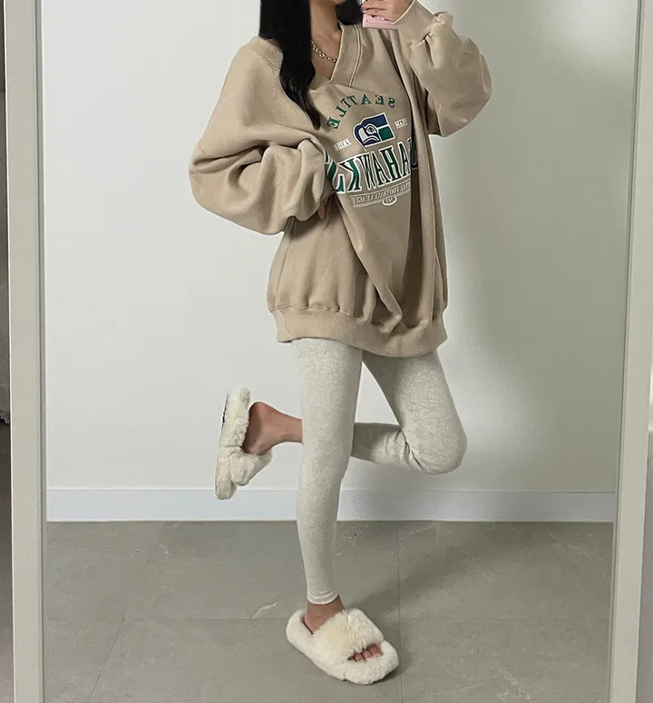 (*사계절/4종*) 쫀쫀 밴딩 하이웨스트 레깅스 팬츠 오비 레이온 여름 봄 가을 겨울 피치 기모 트레이닝 상세 이미지 22