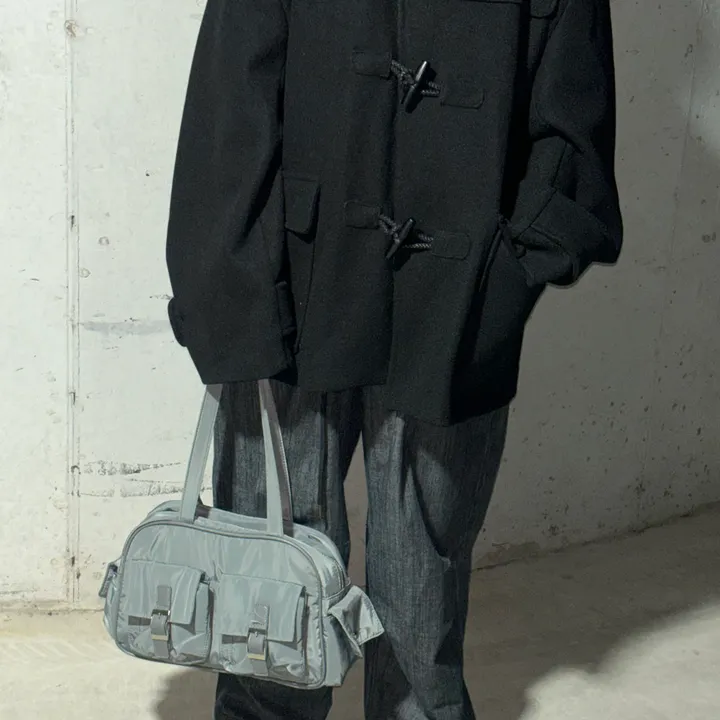 Unique pocket custom bag 나일론 포켓 데일리 숄더백 커스텀 가방 (2col,Black,Grey) 상세 이미지 15