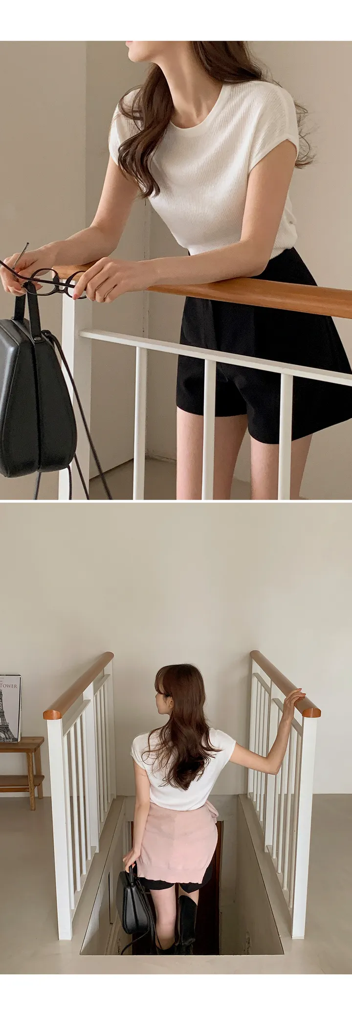 [여름🌿][1만장돌파/XS-XL/반품률ZERO🖤][자체제작] 라이프 쫀득 원핀턱 하프 슬랙스 상세 이미지 68
