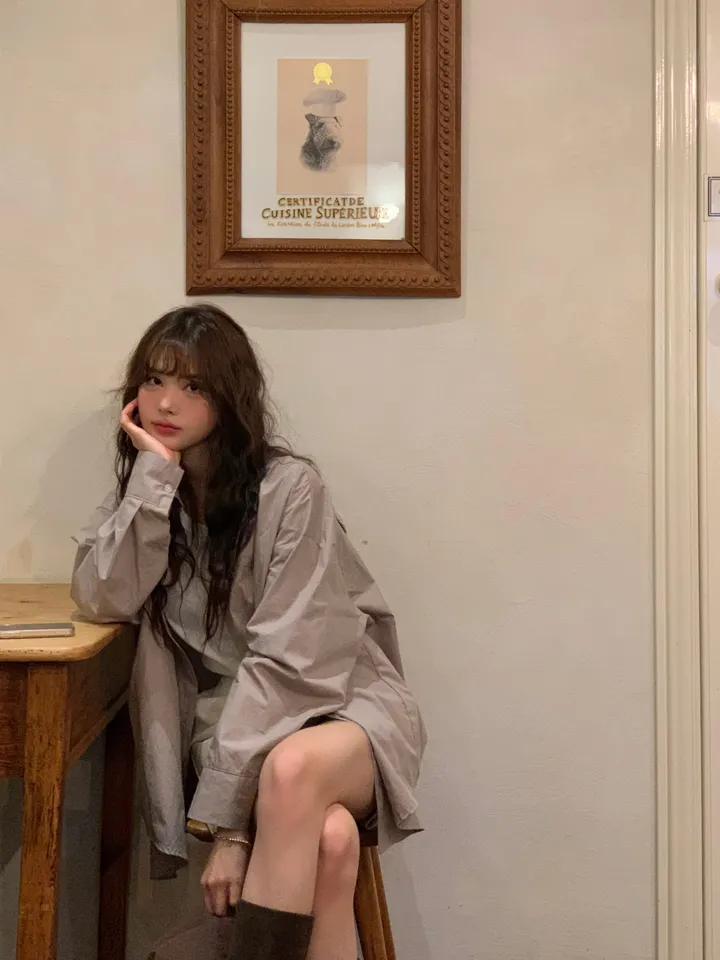 [4천장판매][MADE/핏보장인생셔츠] 에디 프렌치 코튼 오버핏 셔츠 남방 남녀공용 보이핏 레이어드 봄옷 봄신상 봄코디 봄상의 봄셔츠- 7color (KD1457,KD1910) 상세 이미지 28