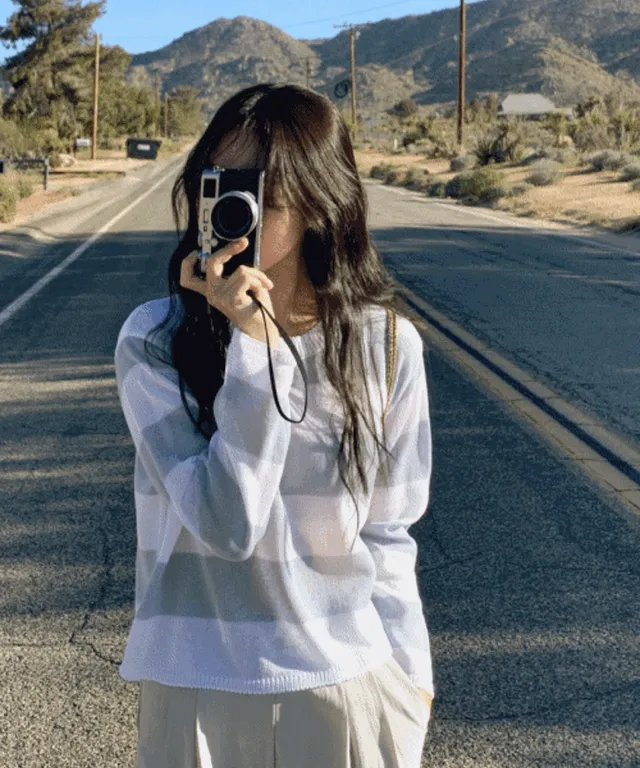 쿨링 볼드 스트라이프 니트