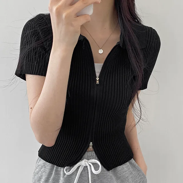 1+1할인[미친핏감!!/투웨이집업] 예쁜컬러가득 카라 스판골지니트 슬림핏 투웨이집업 상세 이미지 31