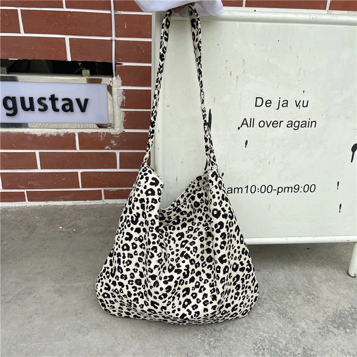 🥰당일출고✅ 에코백🎀 가벼운가방 데일리백 보조가방 산책가방 숄더백 시장가방 장바구니 쇼퍼백 비치백 대학생 캐주얼 빈티지 쇼핑백 대용량 숙녀용 레퍼드 크로스백2 상세 이미지 2