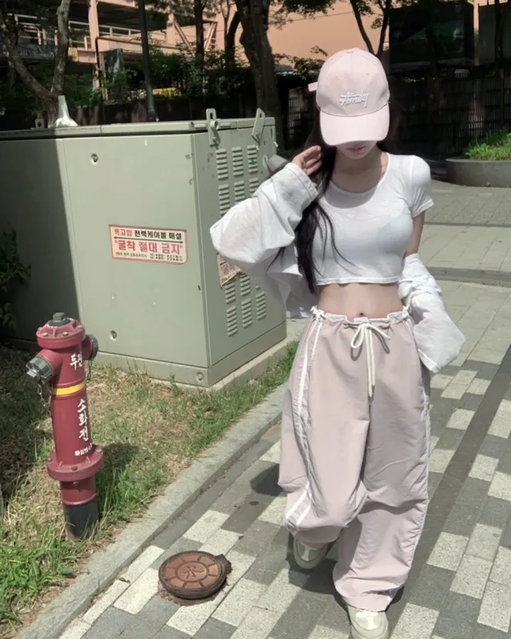로우라이즈 가능! 나일론 두줄 바스랑 여름데일리 트레이닝팬츠pt -4col 상세 이미지 14