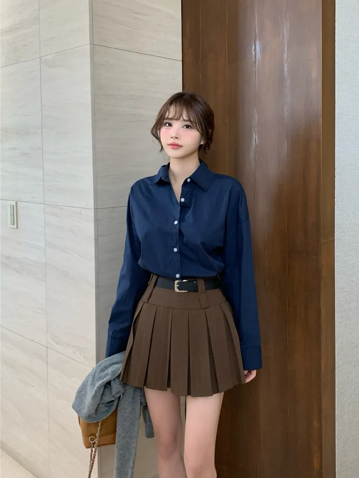 [4천장판매][MADE/핏보장인생셔츠] 에디 프렌치 코튼 오버핏 셔츠 남방 남녀공용 보이핏 레이어드 봄옷 봄신상 봄코디 봄상의 봄셔츠- 7color (KD1457,KD1910) 상세 이미지 73