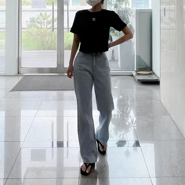 [자체제작/허리쏘옥/기본,롱ver] 후들후들 얇은 썸머 연청 와이드 데님 여름 청바지 롱팬츠 상세 이미지 122