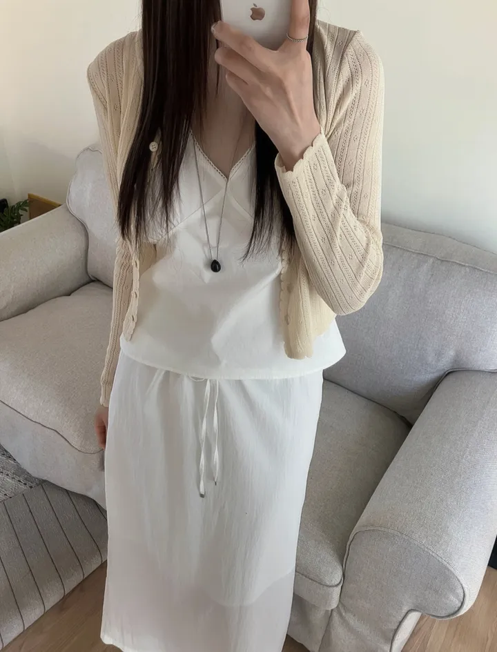 [썸머/데일리]웨이브 펀칭 썸머 가디건(4컬러) 상세 이미지 6