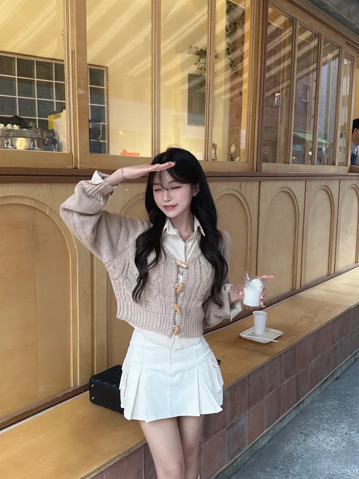 [아방핏/fw] 엘리 떡볶이 꽈배기 니트 가디건 상세 이미지 22